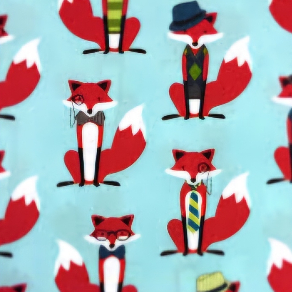 Robert Kaufman Fox and the Houndstooth Fabric